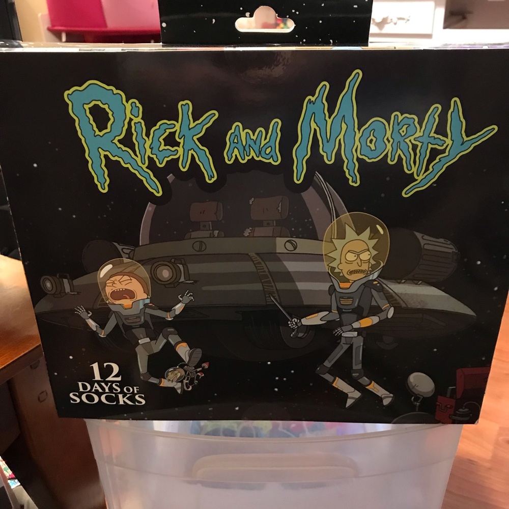 Rick and Morty 12 Days of Socks